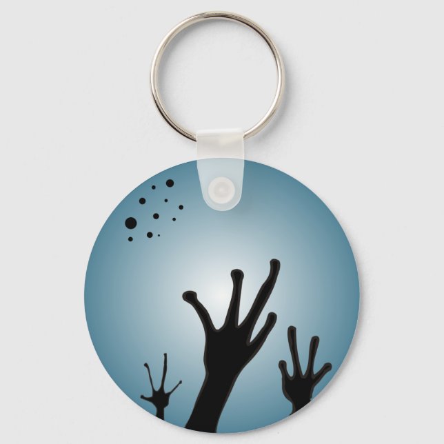 Konstigen Alien Keychain Nyckelring (Framsida)