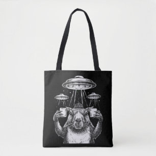 Konstigen Capybara UFO:s Humor Tygkasse