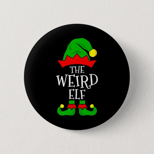 Konstigen Elf Funny Matching Family Group Christma Knapp (Framsida)