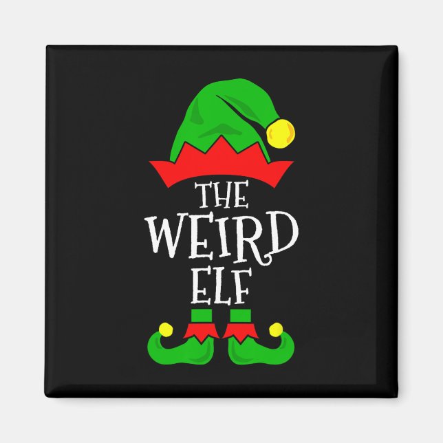 Konstigen Elf Funny Matching Family Group Christma Magnet (Framsidan)