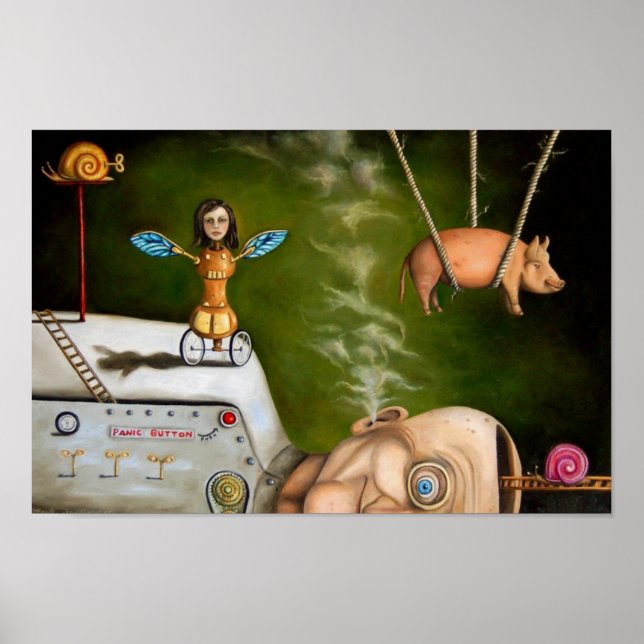 konstigens vetenskap - robotfabriken poster (Framsidan)