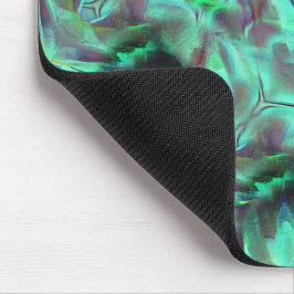 Konstigt bläckfiskad satatton, grönaktig till kola musmatta