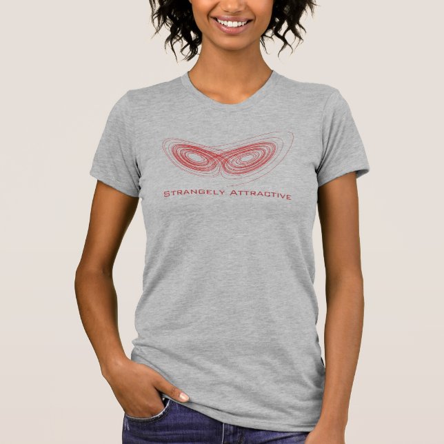 Konstigt drag - Roligt Chaos Teory Physics Math Tee Shirt (Framsida)