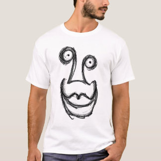 Konstigt dyster dumt ansikte t shirt