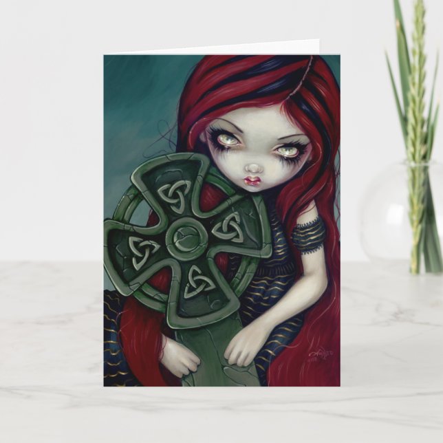 "Konstigt ensamt" hälsningkort Kort (Framsida)