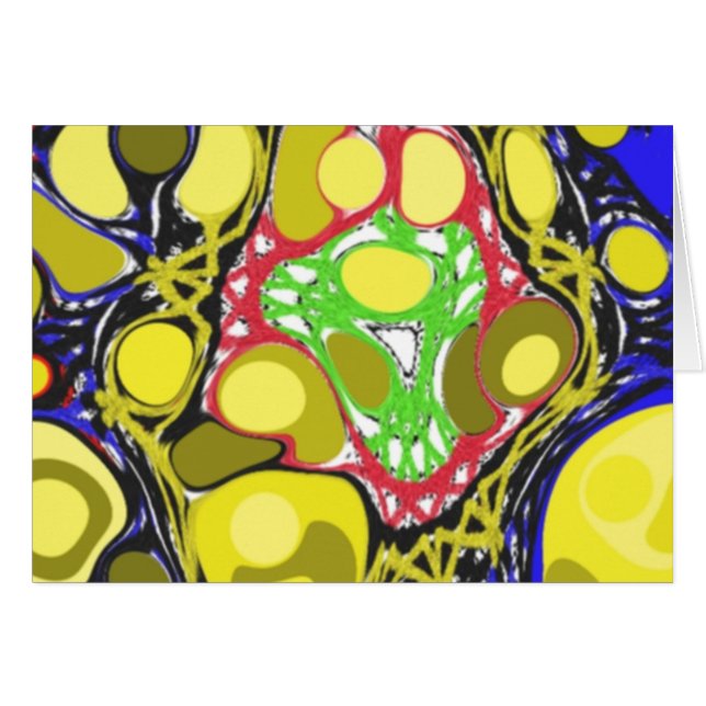 Konstigt färglös mönster OBS kort (Framsidan Horizontal)