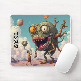 Konstigt monster från Japan Konstig tecknad film f Musmatta