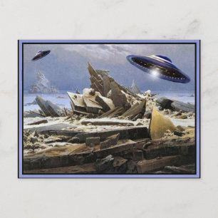 Konstigt planet - UFO-besök Vykort