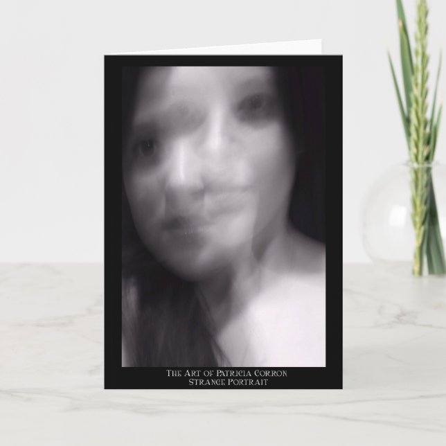 Konstigt porträtt kort (Framsida)