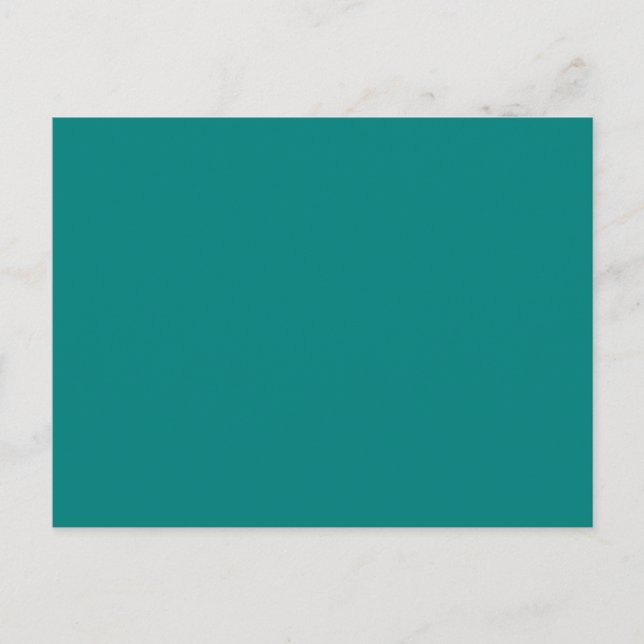 Konstigt sofistikerad Teal Färg Vykort (Framsida)