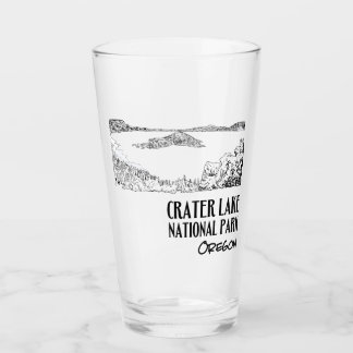 Konstillustration av Crater Lake National Park Glaskopp