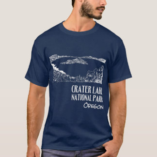 Konstillustration av Crater Lake National Park T Shirt