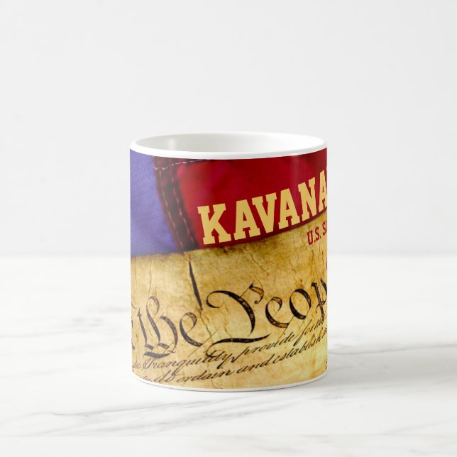 Konstitution Kavanaugh för amerikanUSA flaggaUS Kaffemugg (Center)