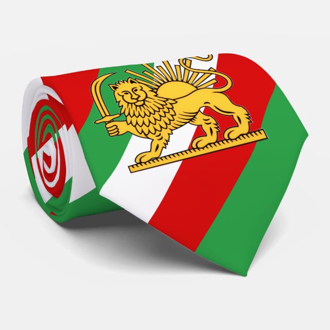 Konstitutionell monarki i Iran flagga tema Slips (Rullad)