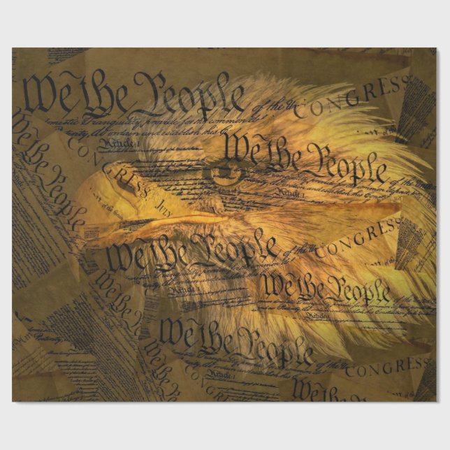 Konstitutionen Amerikanska Örn Presentpapper (Platt)