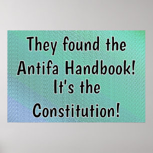 Konstitutionen Antifa-handboken Poster