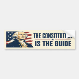 Konstitutionen Är Vägledningen George Washington Bildekal