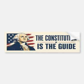 Konstitutionen Är Vägledningen George Washington Bildekal