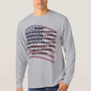 Konstitutionen för Flagga - första ändringen T Shirt