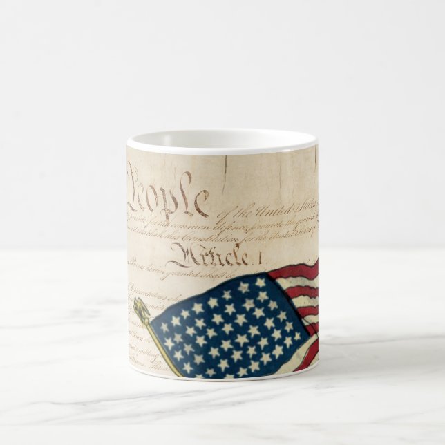 Konstitutionen för Förenade Stater, amerikanska Fl Kaffemugg (Center)