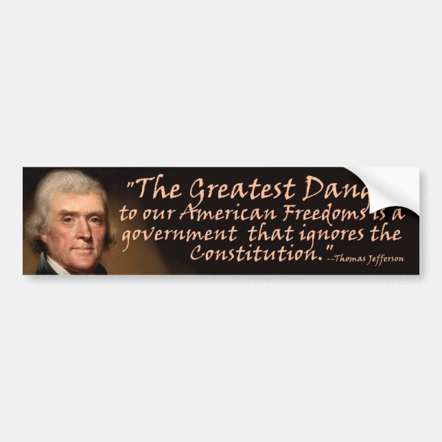 Konstitutionen - Thomas Jefferson Bildekal (Framsidan)