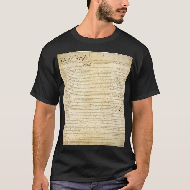 Konstitutionförklaring av självständighet tee shirt (Framsida)