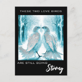 *~* Konstjubileum Kärleksfåglar AP54 Vinter Vykort