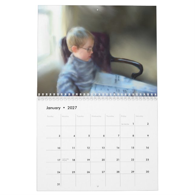 Konstkalender 2012 kalender (Jan 2027)