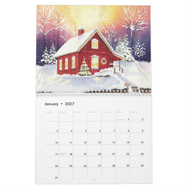 Konstkalender 2015 kalender (Jan 2027)
