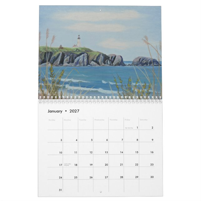 Konstkalender 2015 vid Naomi boll Kalender (Jan 2027)