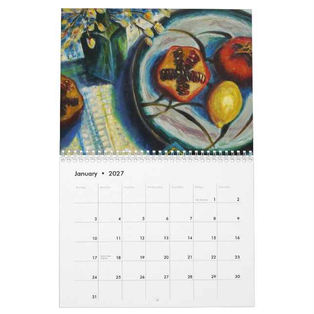 Konstkalender Kalender (Jan 2027)