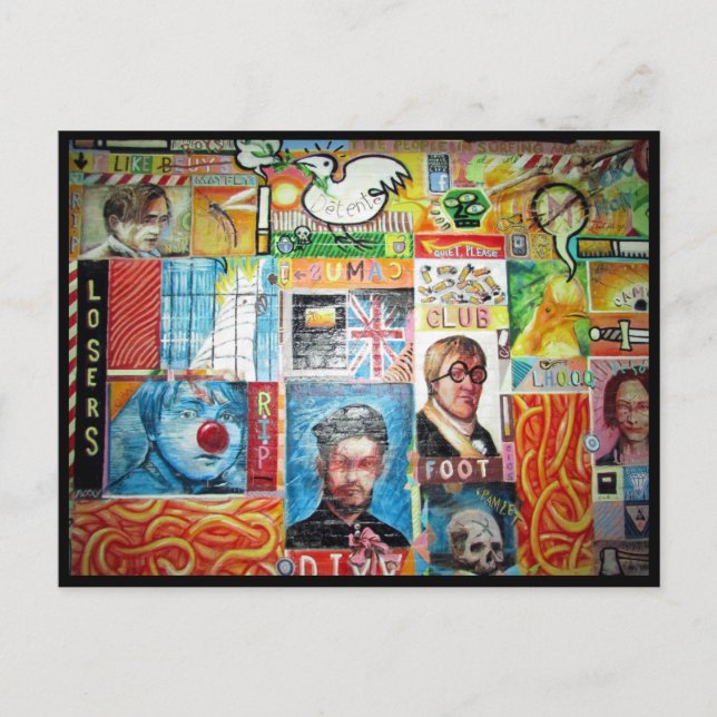 konstkollage vykort (Framsida)