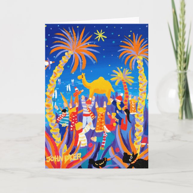 Konstkort: Camel Trophy-julkort Helgkort (Framsida)