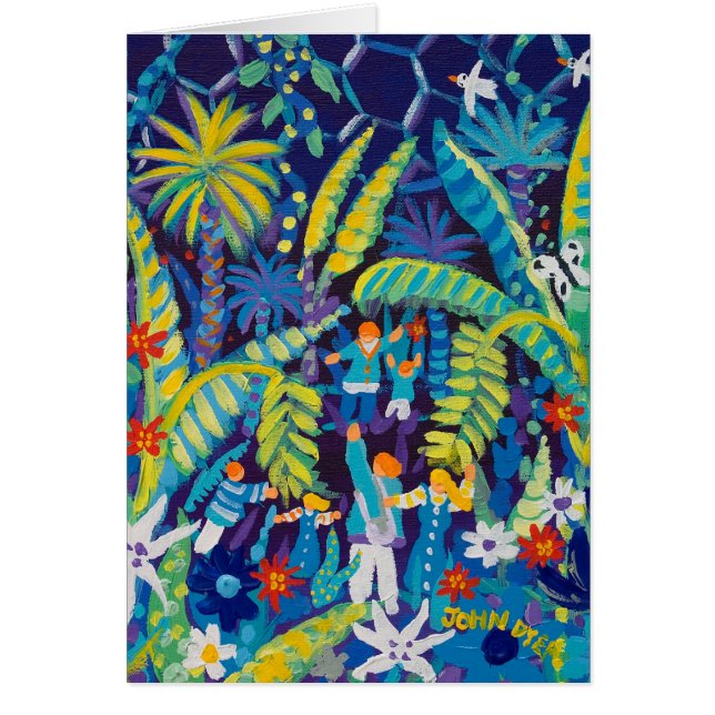 Konstkort: Djungeldalen, Edenen projekterar Hälsningskort (Framsidan)