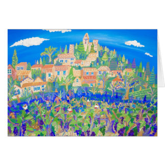 Konstkort: Druvaskörden, Rasteau, Provence Hälsningskort