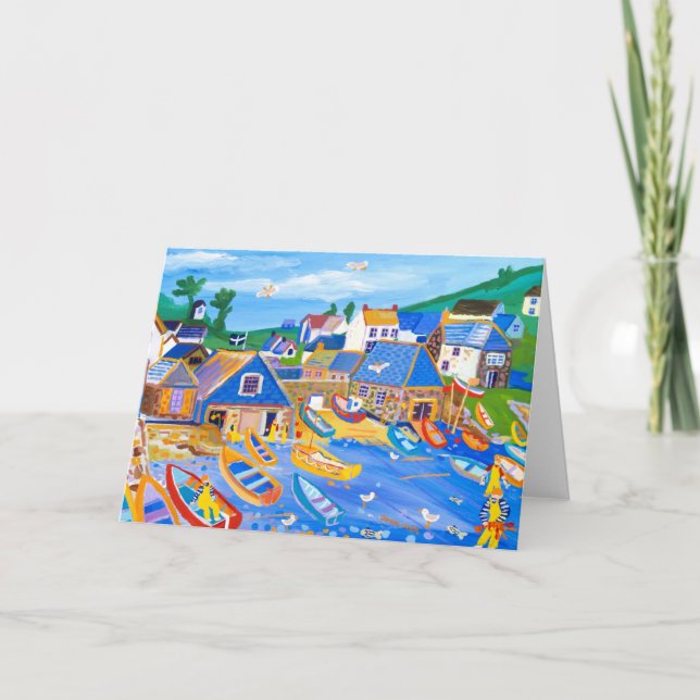 Konstkort: fiskare, Cadgwith, Cornwall Kort (Framsida)