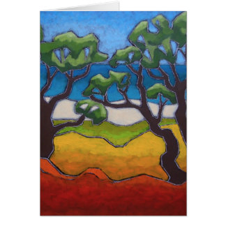 Konstkort från en original- målning hälsningskort