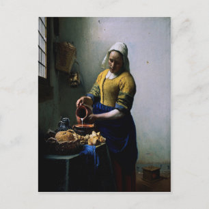 Konstkort - "The Kitchen Maid" från Johannes Verme Vykort