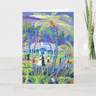 Konstkort: Tropical Bröllop Kort