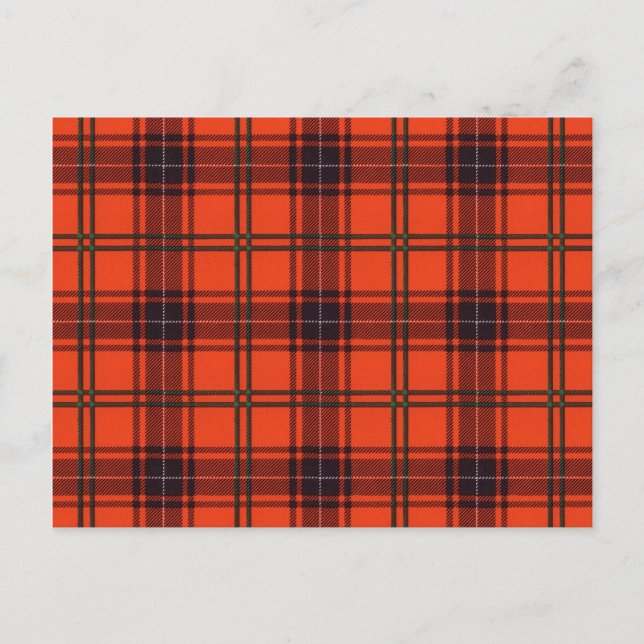 Konstkort - vykort - Scottish tartan - Wemyss (Framsida)