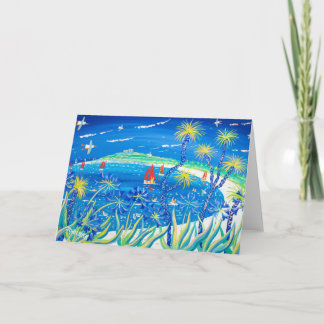 Konstkort: Wiggly handflatan och Agapanthus, Kort