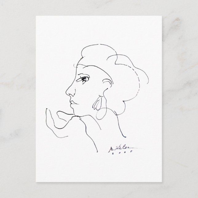 KONSTKRET FÖR KVINNOR VYKORT (Framsida)