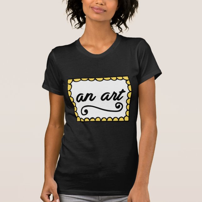 Konstkvinna T-tröja Tee Shirt (Framsida)