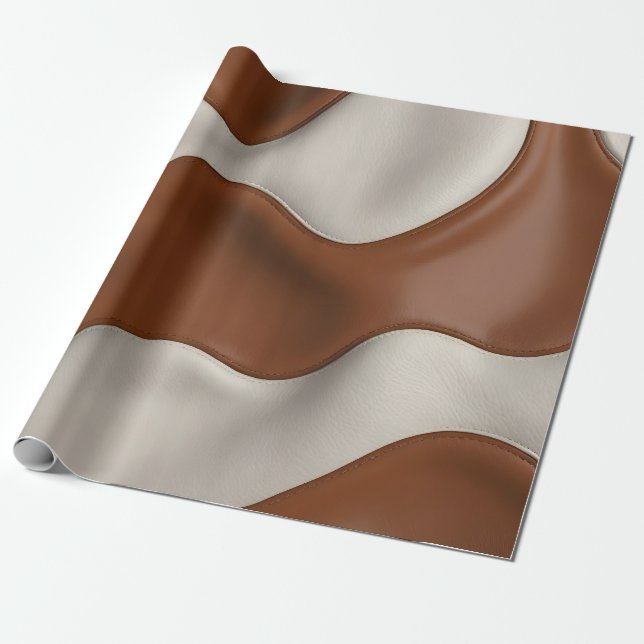 Konstläder Populär Lyx Elegant Kollektion Presentpapper (Utrullad)