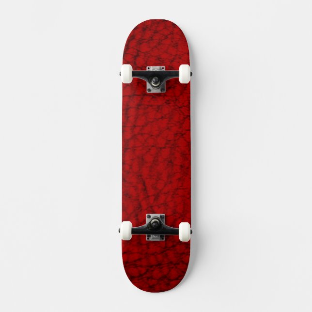 Konstläder Röd Skateboard Bräda 20 Cm (Framsida)
