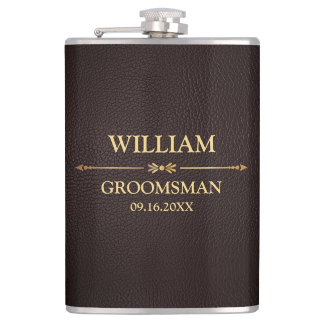 Konstläder Vinyl Omslagen Fickplunta (Framsidan)