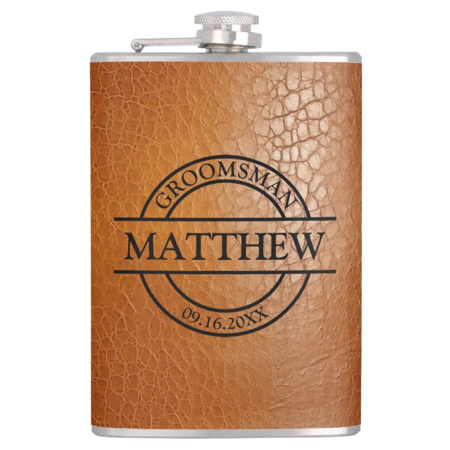 Konstläder Vinyl Omslagen Fickplunta (Framsidan)