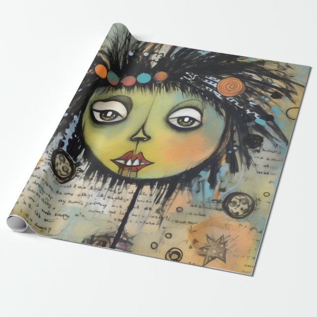 KonstLady 7 Charmerande och förfallen Presentpapper (Utrullad)