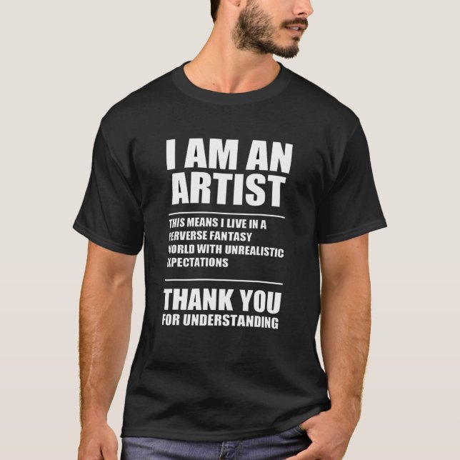 Konstlärare Citat T Shirt (Framsida)