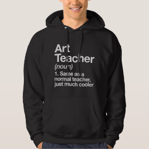 Konstlärare Definition Rolig Tillbaka Till Skolan Hoodie